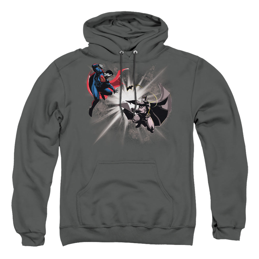 Batman v Superman Fight Burst Men's Pull-Over 75 25 Poly Hoodie