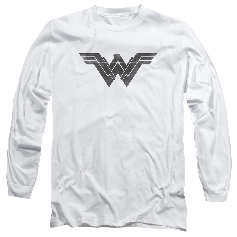 Batman v Superman Folded And Distressed Men's 18/1 Cotton Long-Sleeve T-Shirt