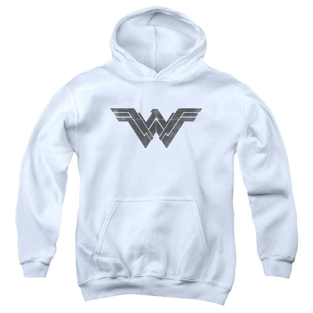 Batman v Superman Folded And Distressed Youth Cotton Poly Pull-Over Hoodie