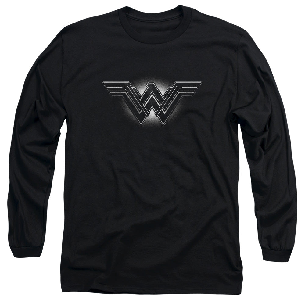 Batman v Superman Glow Emblem Men's 18/1 Cotton Long-Sleeve T-Shirt