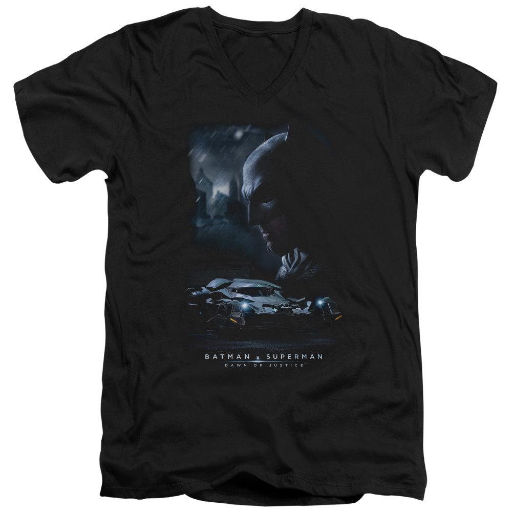 Batman v Superman Gotham Knight Men's 30/1 Cotton Slim V-Neck T-Shirt