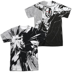 Batman v Superman Graphic Contrast (Front/Back Print) Men's Regular Fit Polyester Short-Sleeve T-Shirt