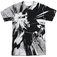 Batman v Superman Graphic Contrast Men's Regular Fit Polyester Short-Sleeve T-Shirt