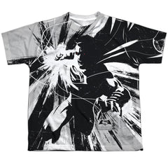Batman v Superman Graphic Contrast Youth Regular Fit Poly Short-Sleeve T-Shirt