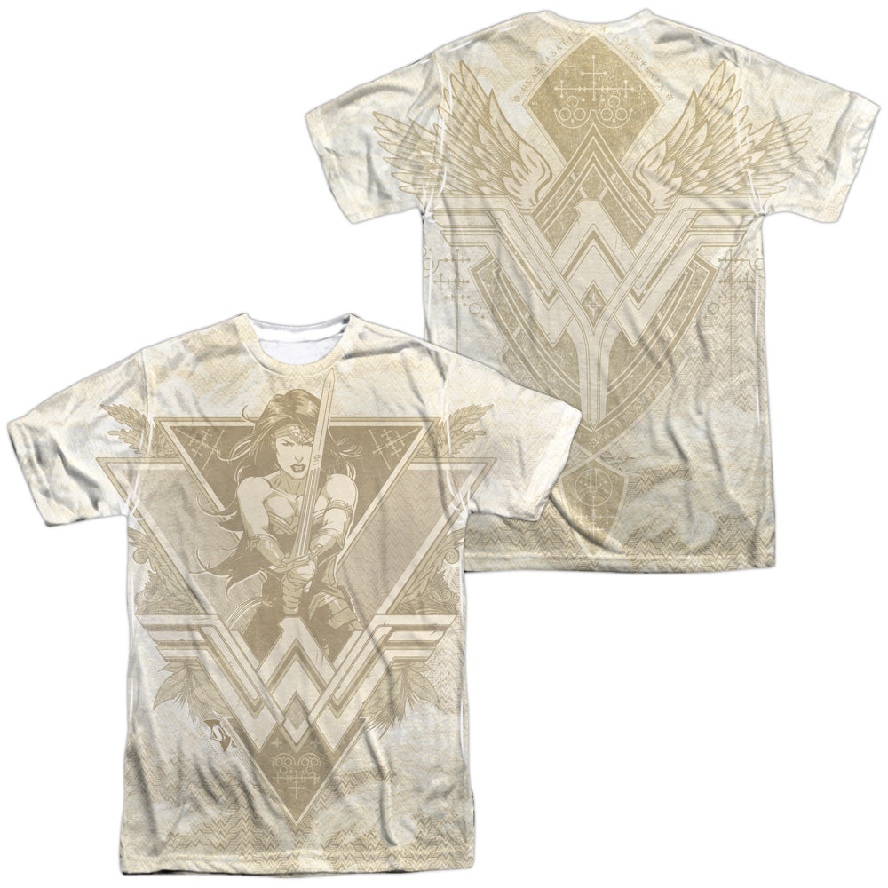Batman v Superman Greek Goddess (Front/Back Print) Men's Regular Fit Polyester Short-Sleeve T-Shirt