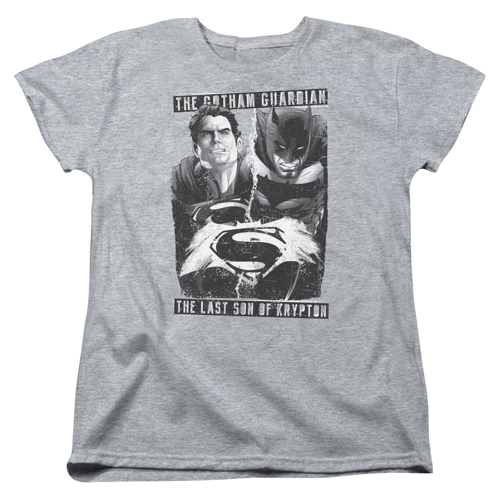 Batman v Superman Guardian V Son Women's 18/1 Cotton Short-Sleeve T-Shirt