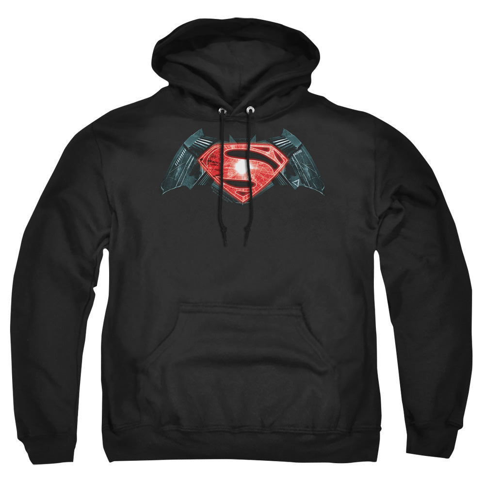Batman v Superman Industrial Logo Men's Pull-Over 75 25 Poly Hoodie