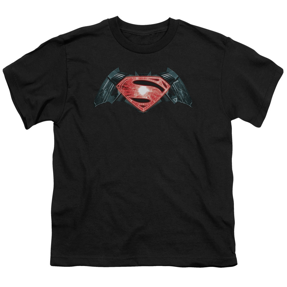 Batman v Superman Industrial Logo Youth 18/1 100% Cotton Short-Sleeve T-Shirt