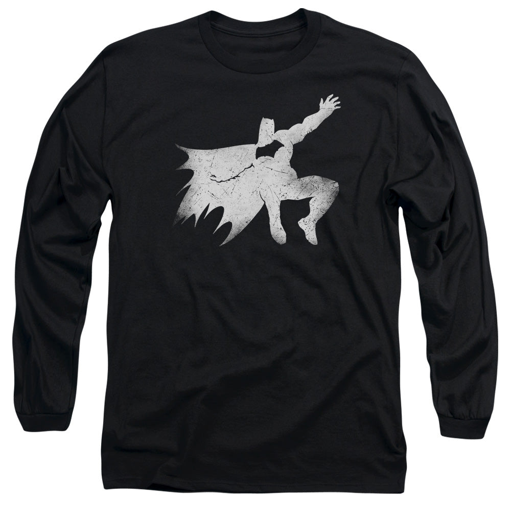 Batman v Superman Knight Silhouette Men's 18/1 Cotton Long-Sleeve T-Shirt