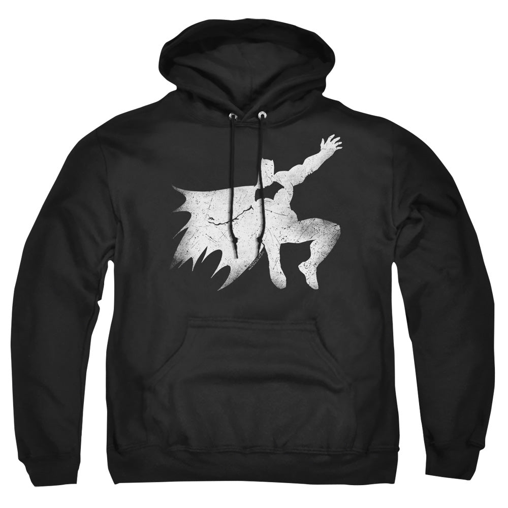 Batman v Superman Knight Silhouette Men's Pull-Over 75 25 Poly Hoodie