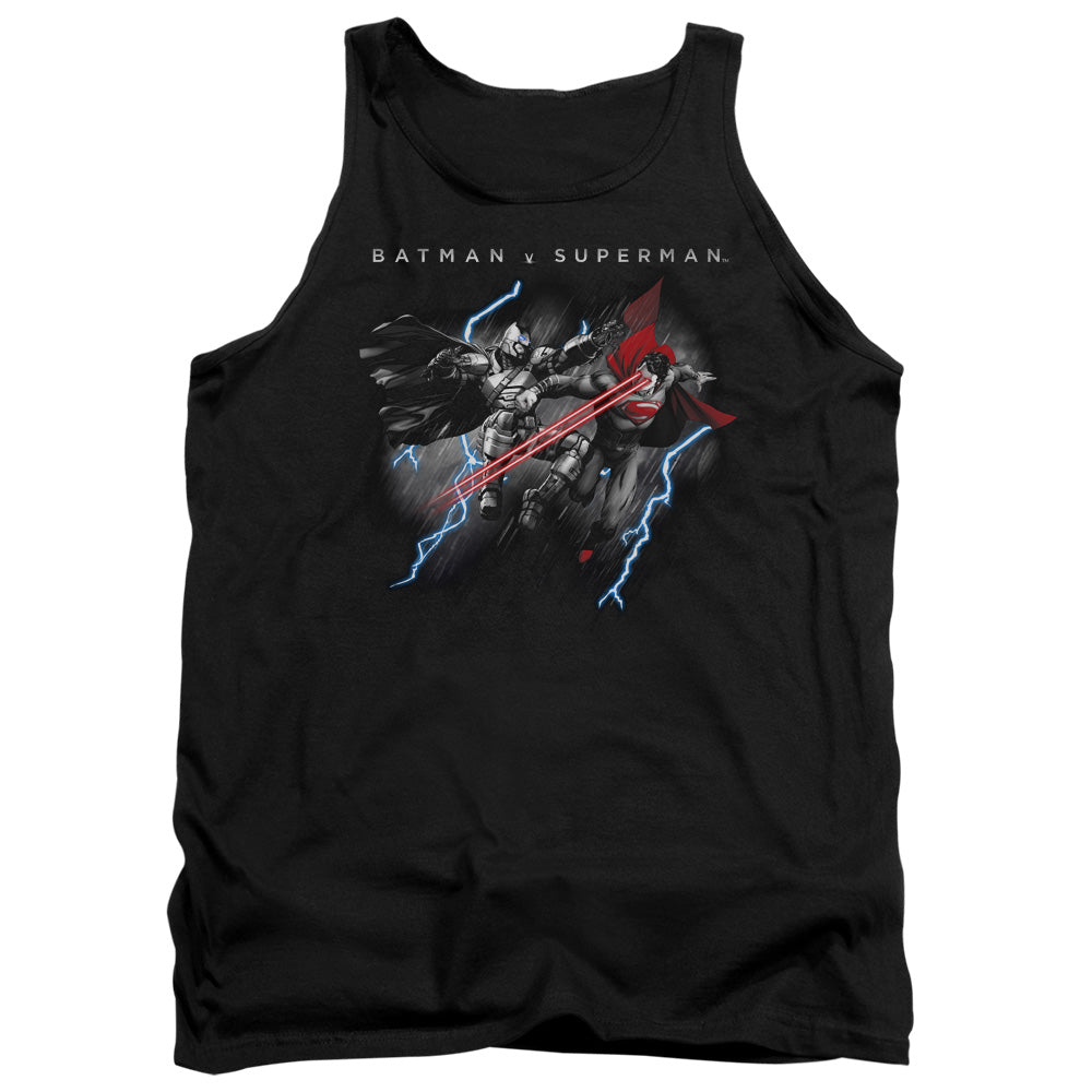 Batman v Superman Lightning Fight Men's 18/1 Cotton Tank Top