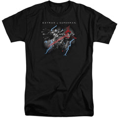 Batman v Superman Lightning Fight Men's 18/1 Tall Cotton Short-Sleeve T-Shirt