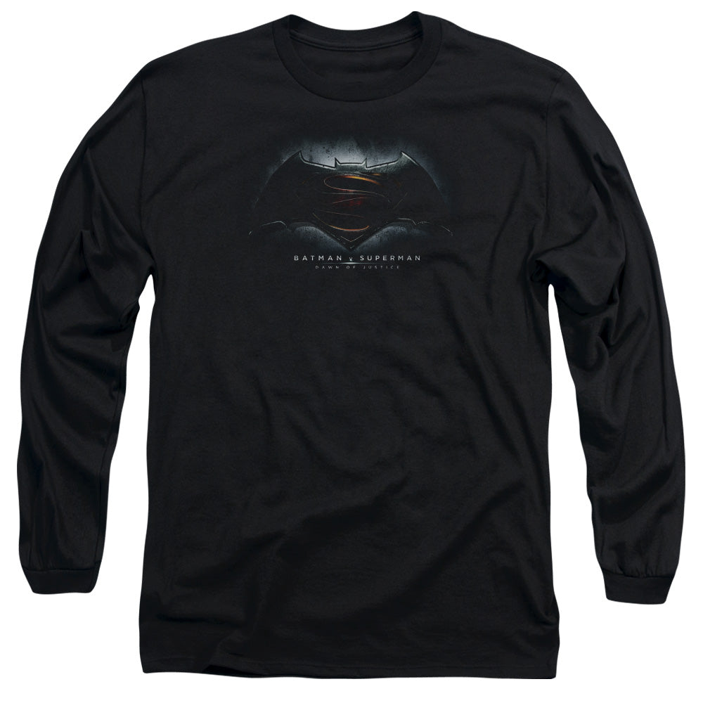 Batman v Superman Logo Men's 18/1 Cotton Long-Sleeve T-Shirt