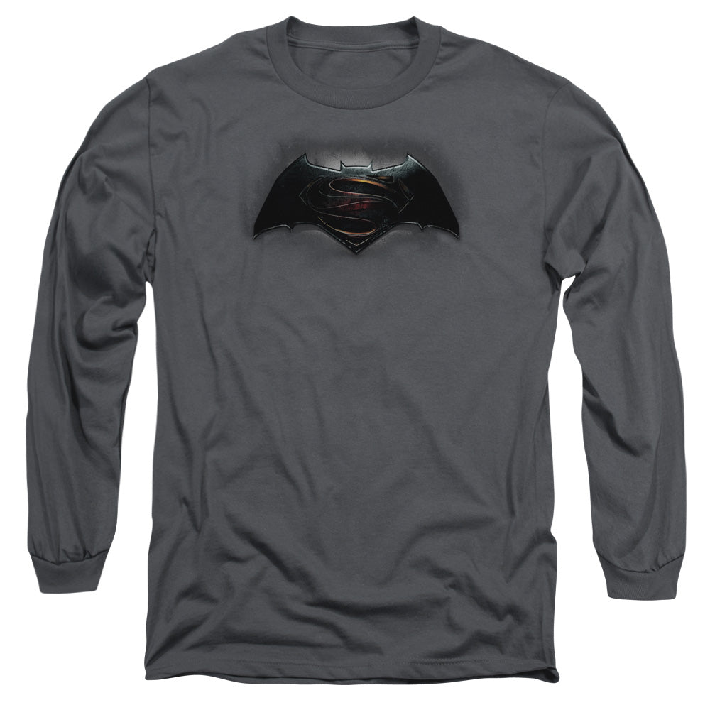 Batman v Superman Logo Men's 18/1 Cotton Long-Sleeve T-Shirt