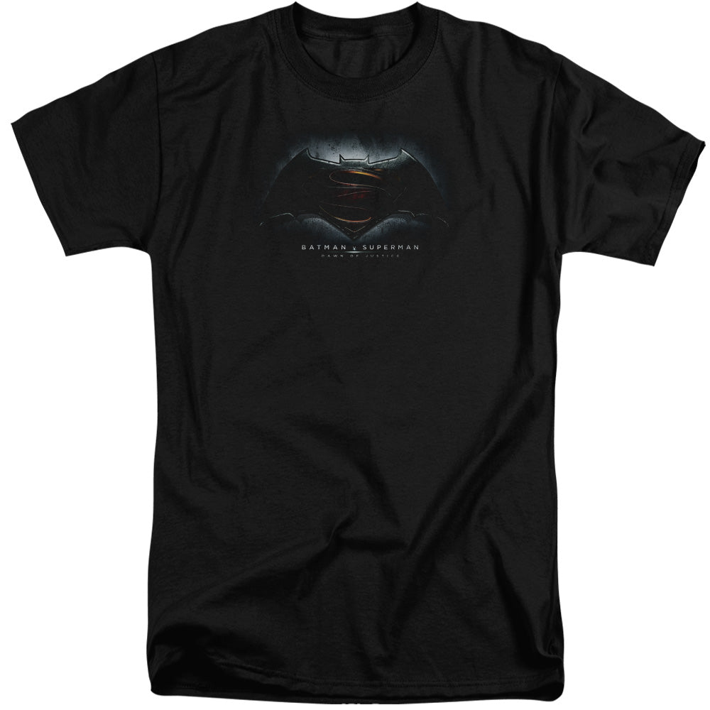 Batman v Superman Logo Men's 18/1 Tall Cotton Short-Sleeve T-Shirt