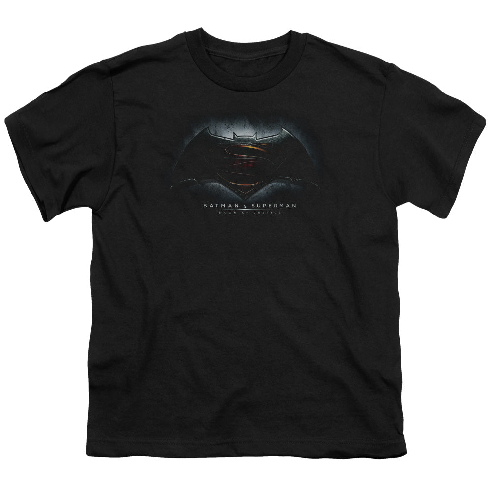 Batman v Superman Logo Youth 18/1 100% Cotton Short-Sleeve T-Shirt
