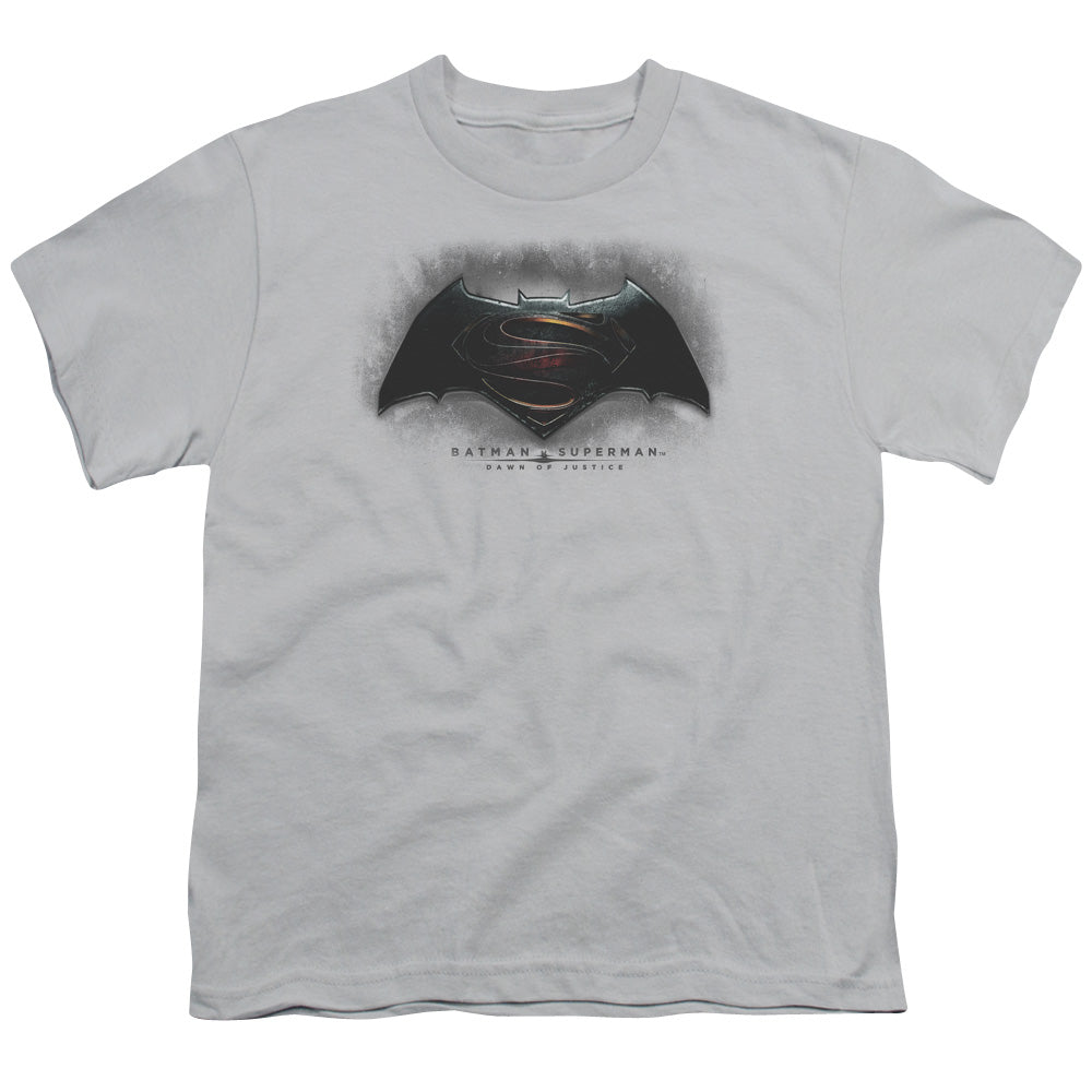 Batman v Superman Logo Youth 18/1 100% Cotton Short-Sleeve T-Shirt
