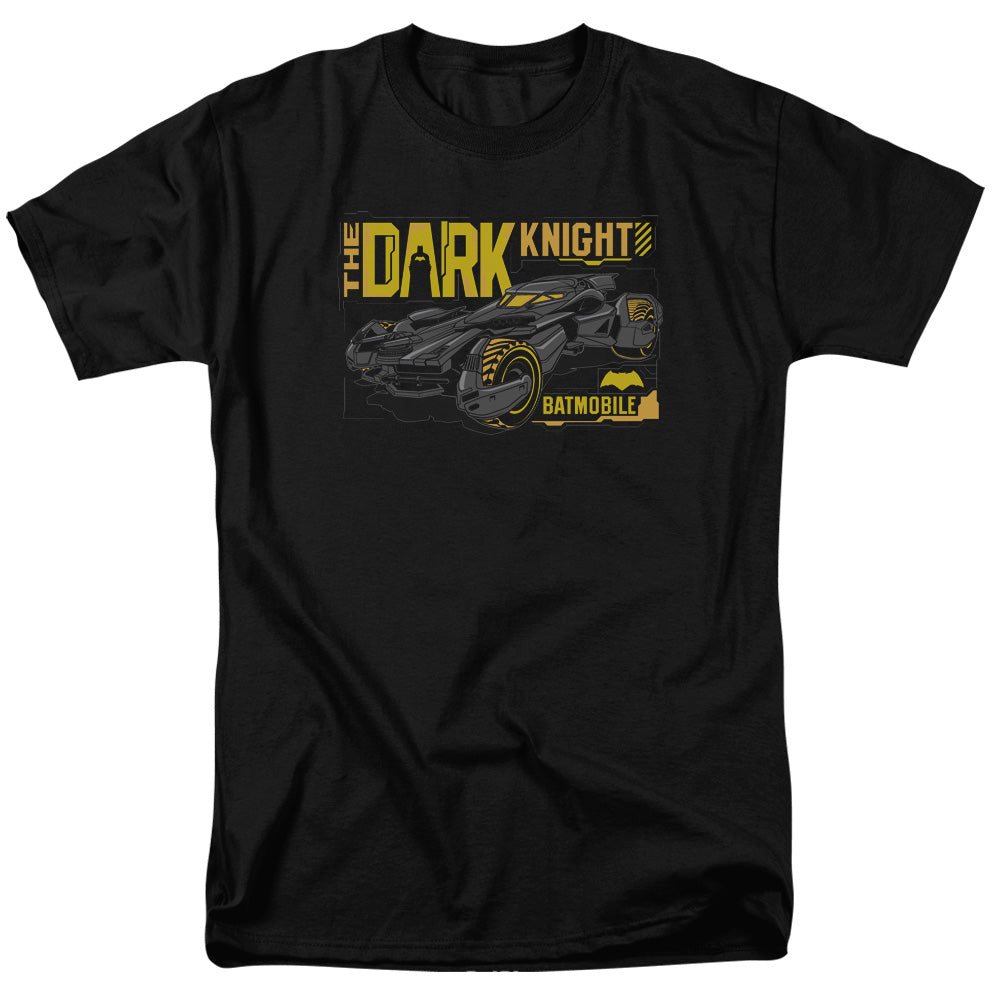 Batman v Superman Mobil Dark Knight Men's 18/1 Cotton Short-Sleeve T-Shirt