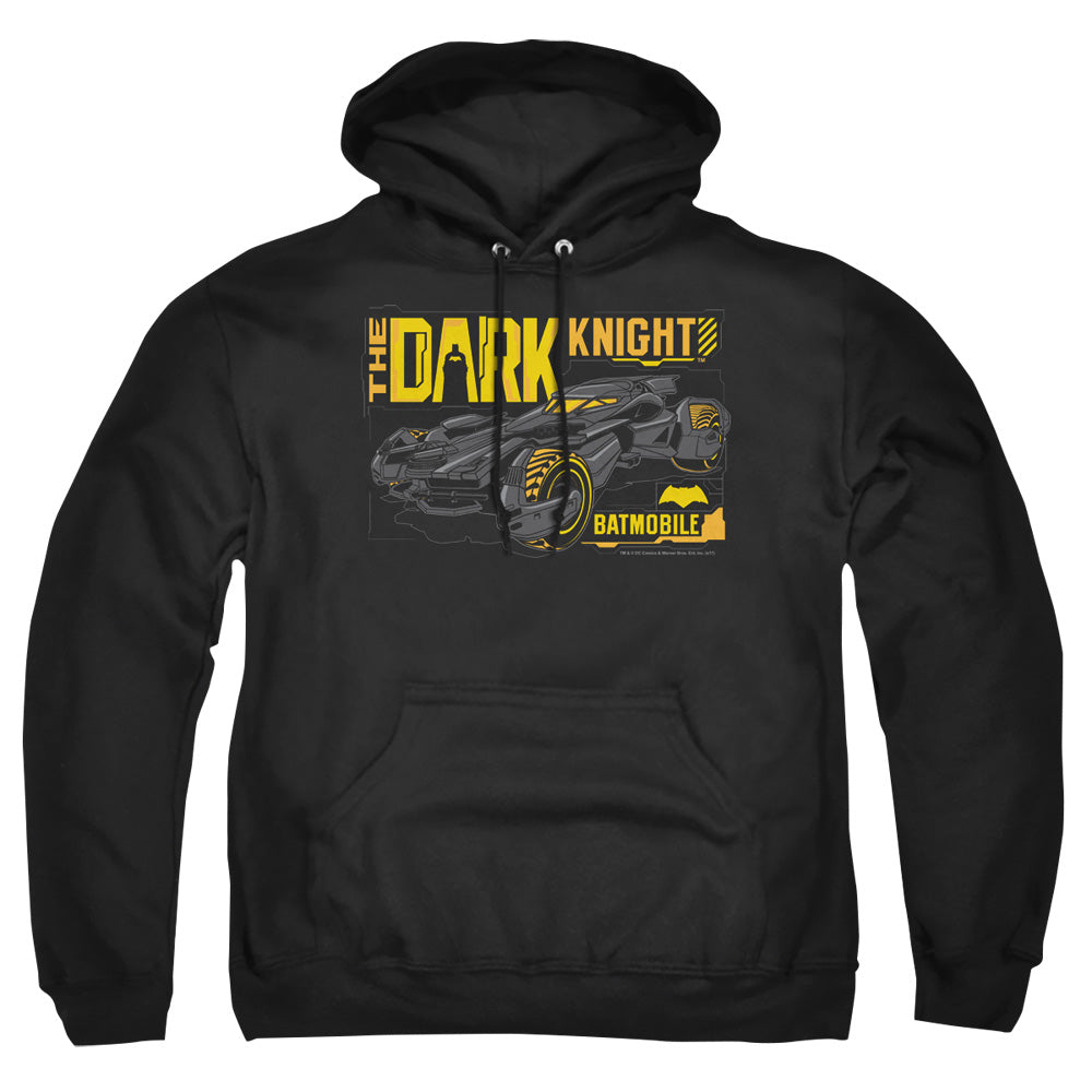 Batman v Superman Mobil Dark Knight Men's Pull-Over 75 25 Poly Hoodie