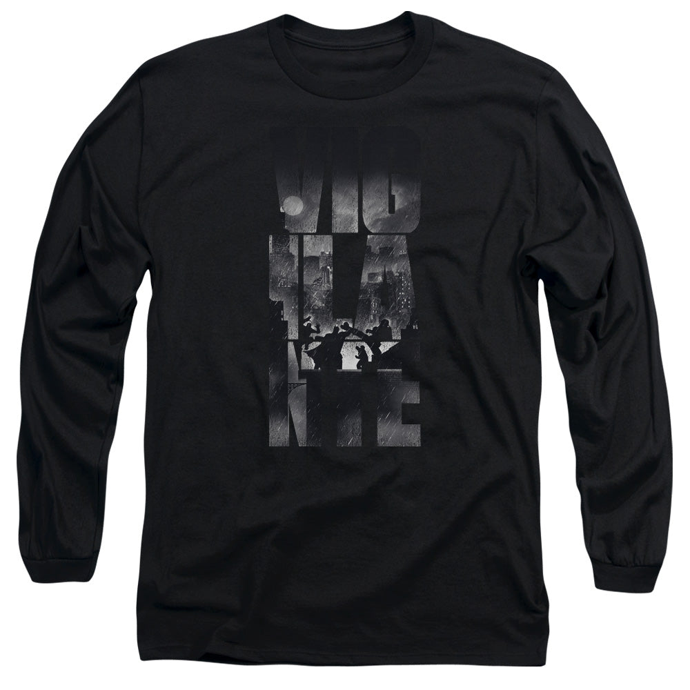 Batman v Superman Rainy Viglante Men's 18/1 Cotton Long-Sleeve T-Shirt