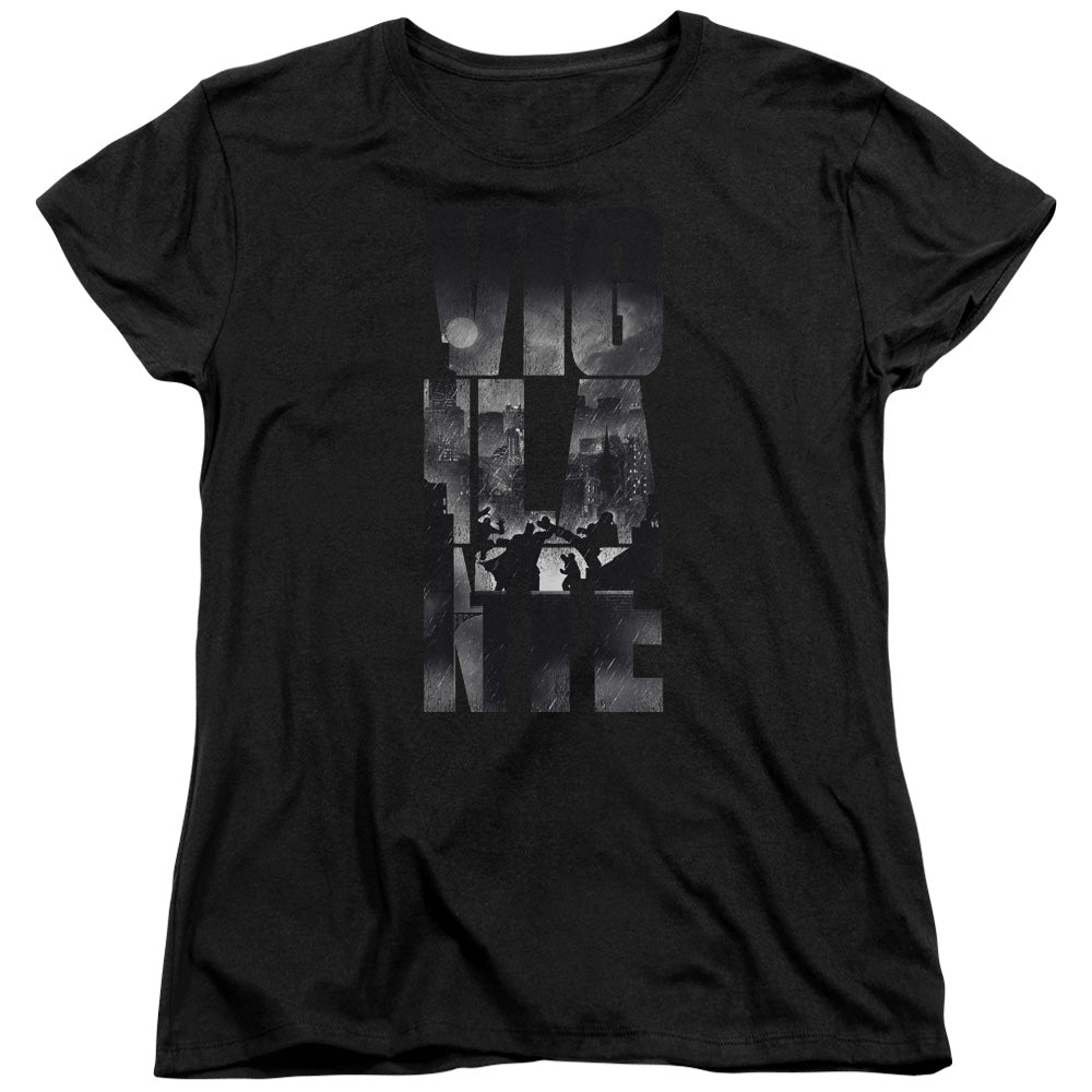 Batman v Superman Rainy Viglante Women's 18/1 Cotton Short-Sleeve T-Shirt