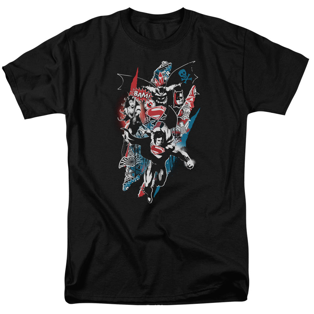 Batman v Superman Ripped Trio 2 Men's 18/1 Cotton Short-Sleeve T-Shirt