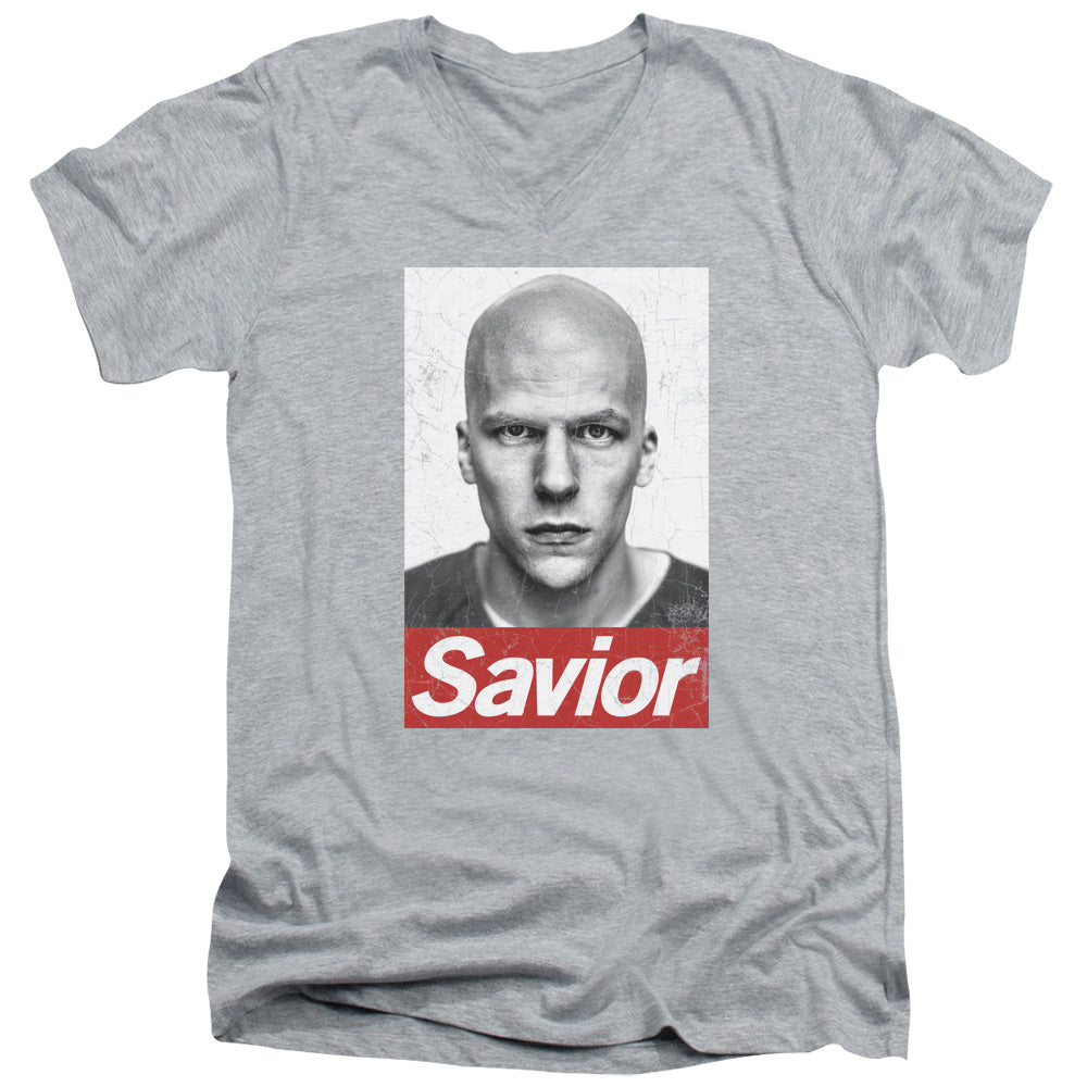 Batman v Superman Savior Men's 30/1 Cotton Slim V-Neck T-Shirt