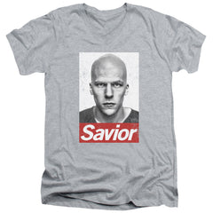 Batman v Superman Savior Men's 30/1 Cotton Slim V-Neck T-Shirt