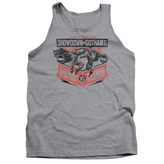 Batman v Superman Showdown In Gotham Men's 18/1 Cotton Tank Top