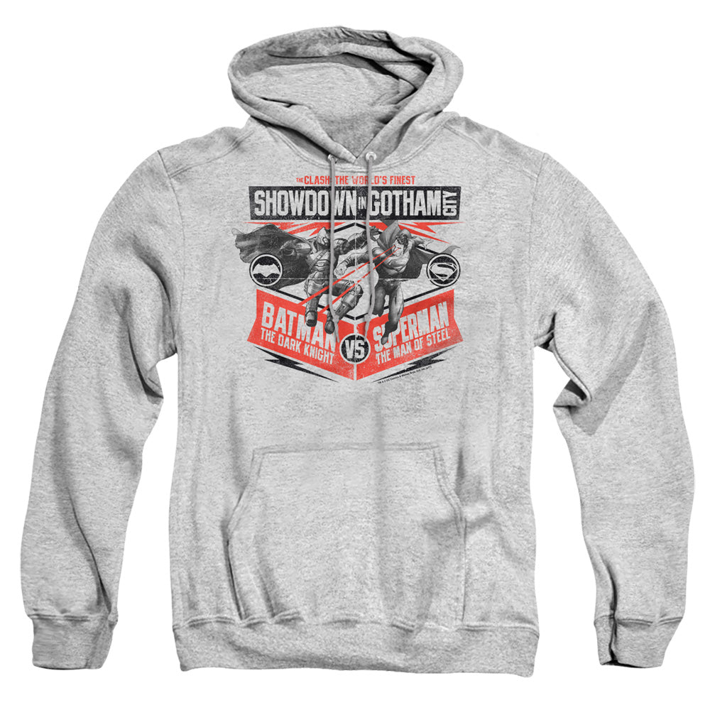 Batman v Superman Showdown In Gotham Men's Pull-Over 75 25 Poly Hoodie