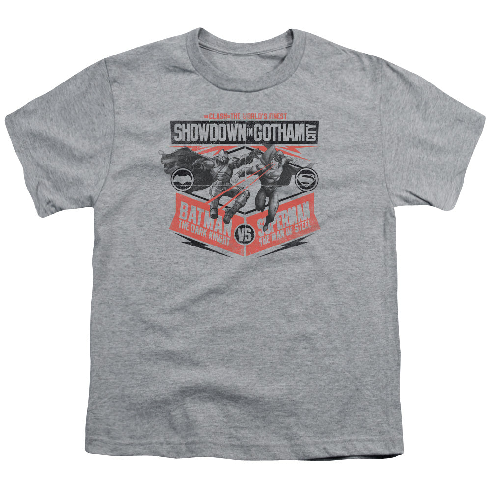 Batman v Superman Showdown In Gotham Youth 18/1 100% Cotton Short-Sleeve T-Shirt