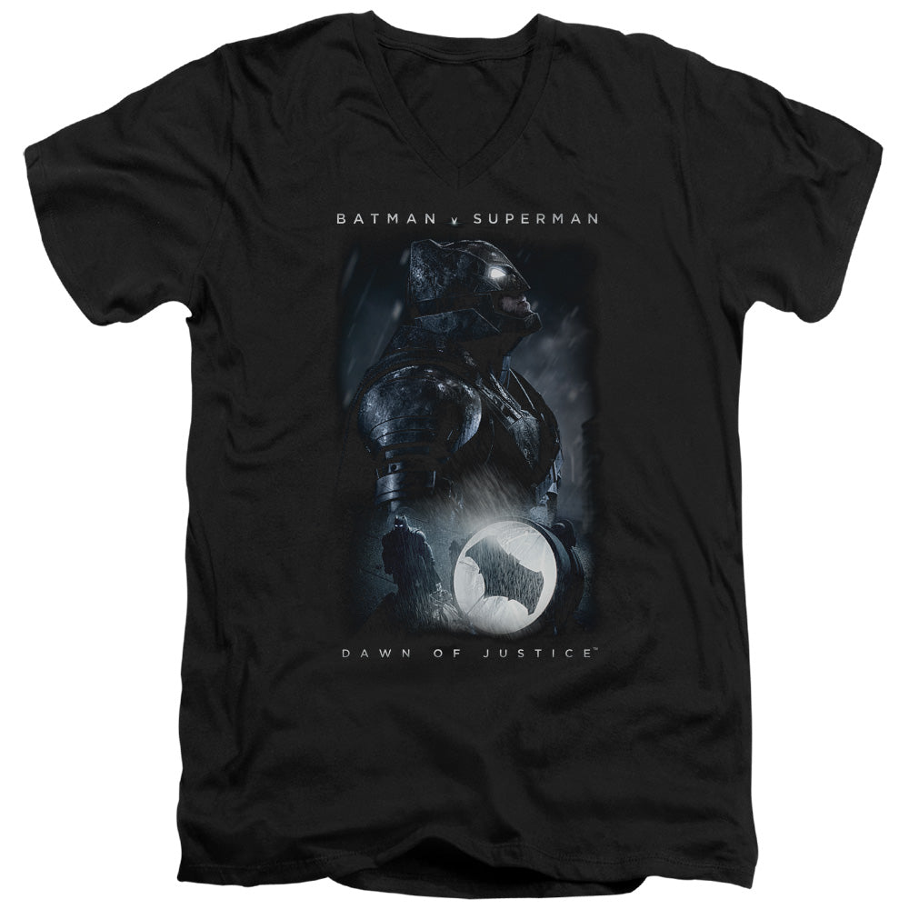 Batman v Superman Signal Men's 30/1 Cotton Slim V-Neck T-Shirt