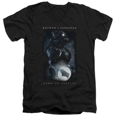Batman v Superman Signal Men's 30/1 Cotton Slim V-Neck T-Shirt