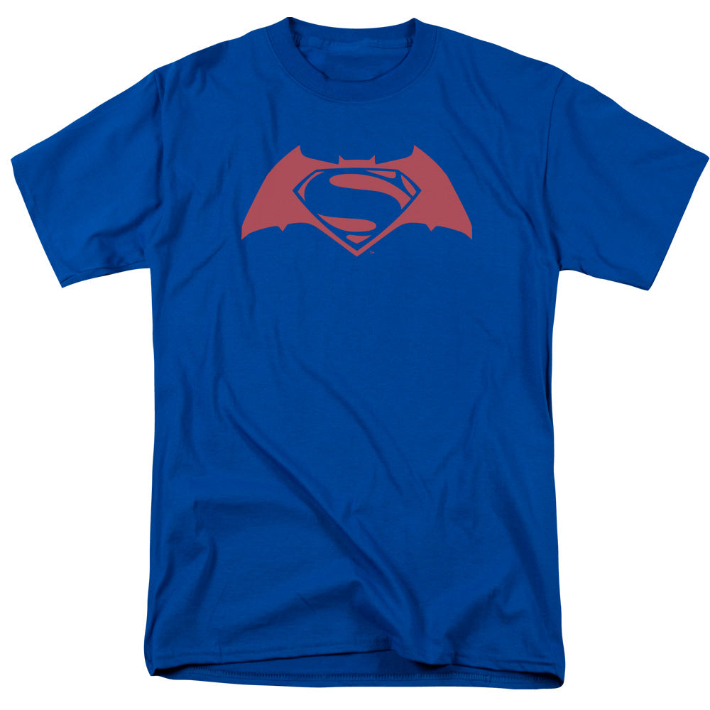 Batman v Superman Simple Logo Men's 18/1 Cotton Short-Sleeve T-Shirt