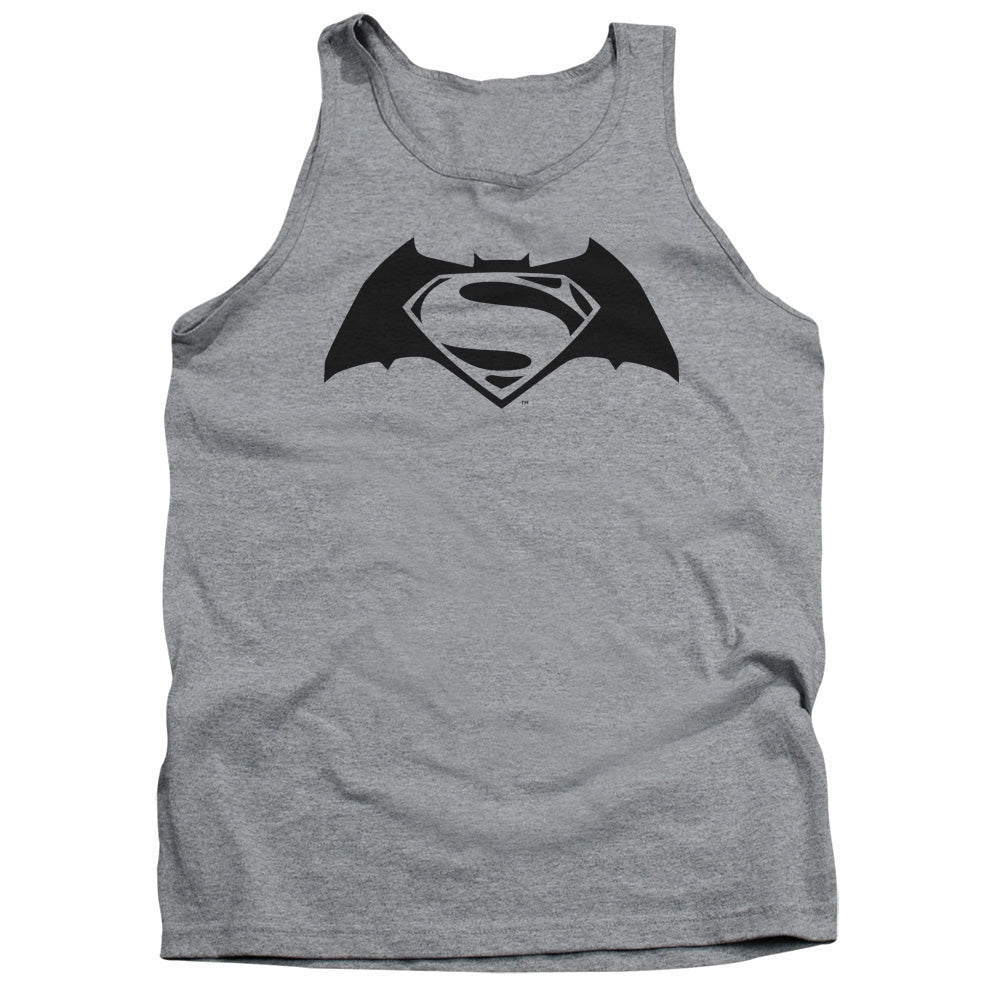 Batman v Superman Simple Logo Men's 18/1 Cotton Tank Top