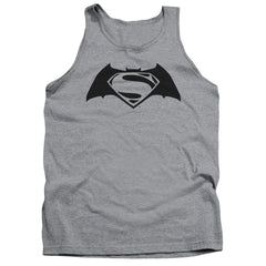 Batman v Superman Simple Logo Men's 18/1 Cotton Tank Top