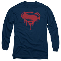 Batman v Superman Splattered Men's 18/1 Cotton Long-Sleeve T-Shirt