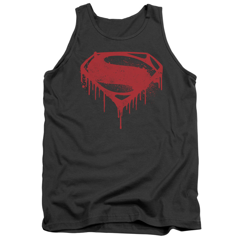 Batman v Superman Splattered Men's 18/1 Cotton Tank Top