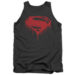Batman v Superman Splattered Men's 18/1 Cotton Tank Top