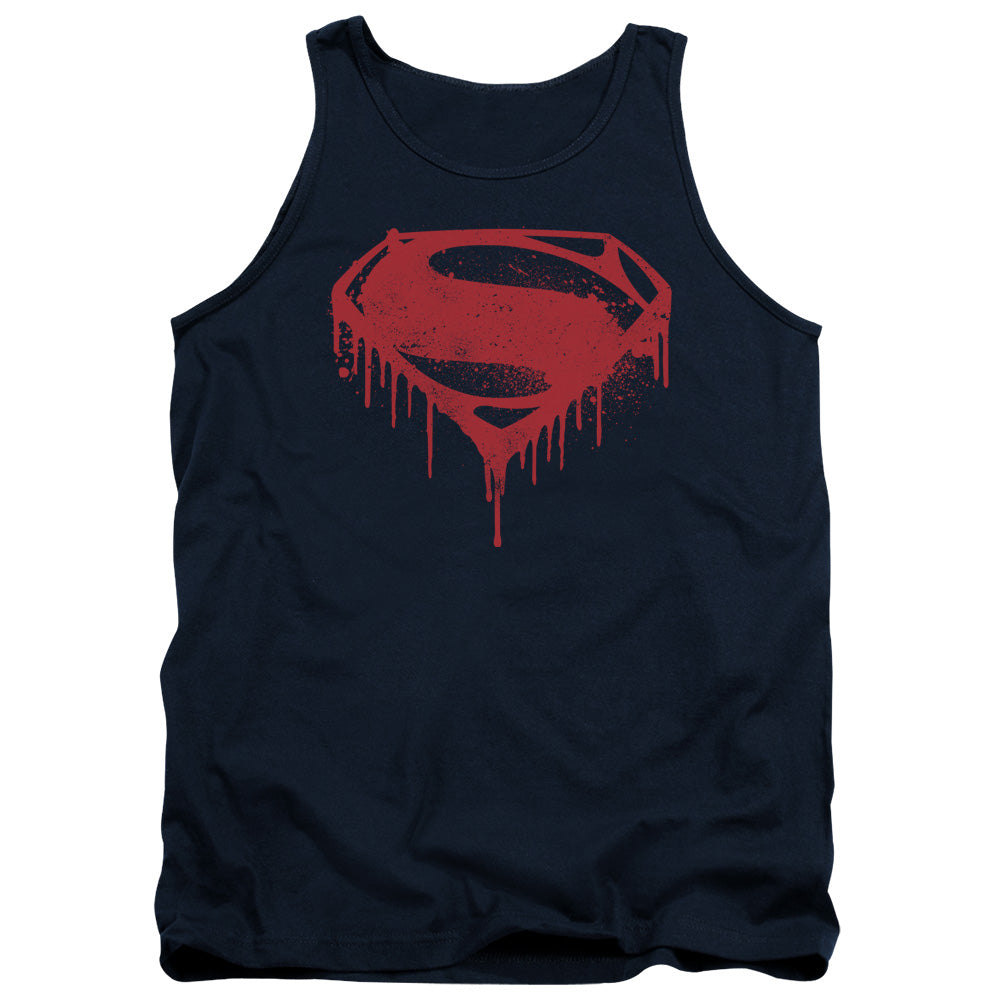 Batman v Superman Splattered Men's 18/1 Cotton Tank Top