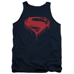 Batman v Superman Splattered Men's 18/1 Cotton Tank Top