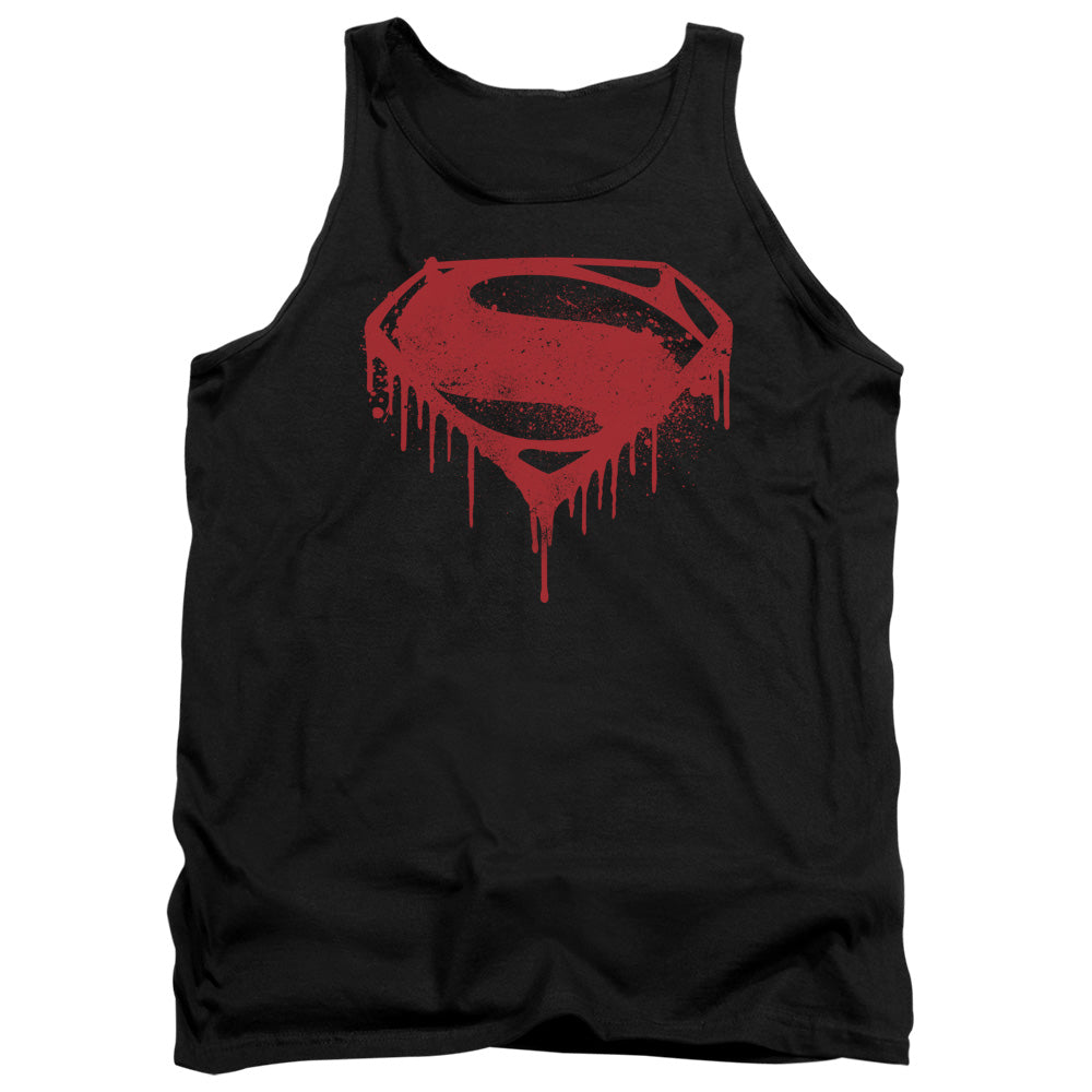 Batman v Superman Splattered Men's 18/1 Cotton Tank Top