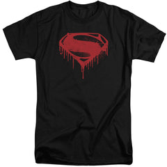 Batman v Superman Splattered Men's 18/1 Tall Cotton Short-Sleeve T-Shirt