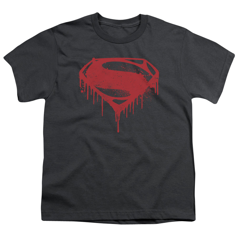 Batman v Superman Splattered Youth 18/1 100% Cotton Short-Sleeve T-Shirt