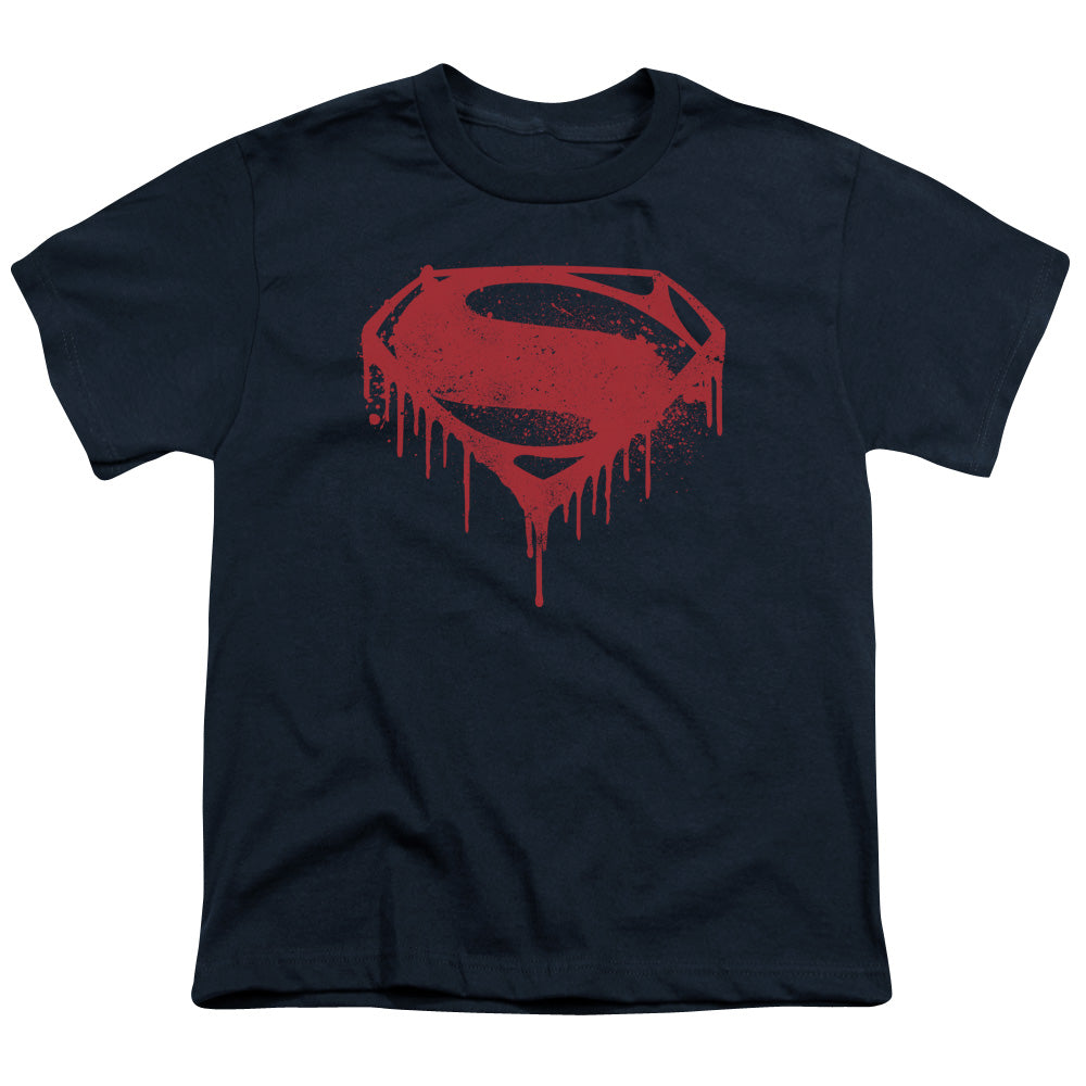 Batman v Superman Splattered Youth 18/1 100% Cotton Short-Sleeve T-Shirt