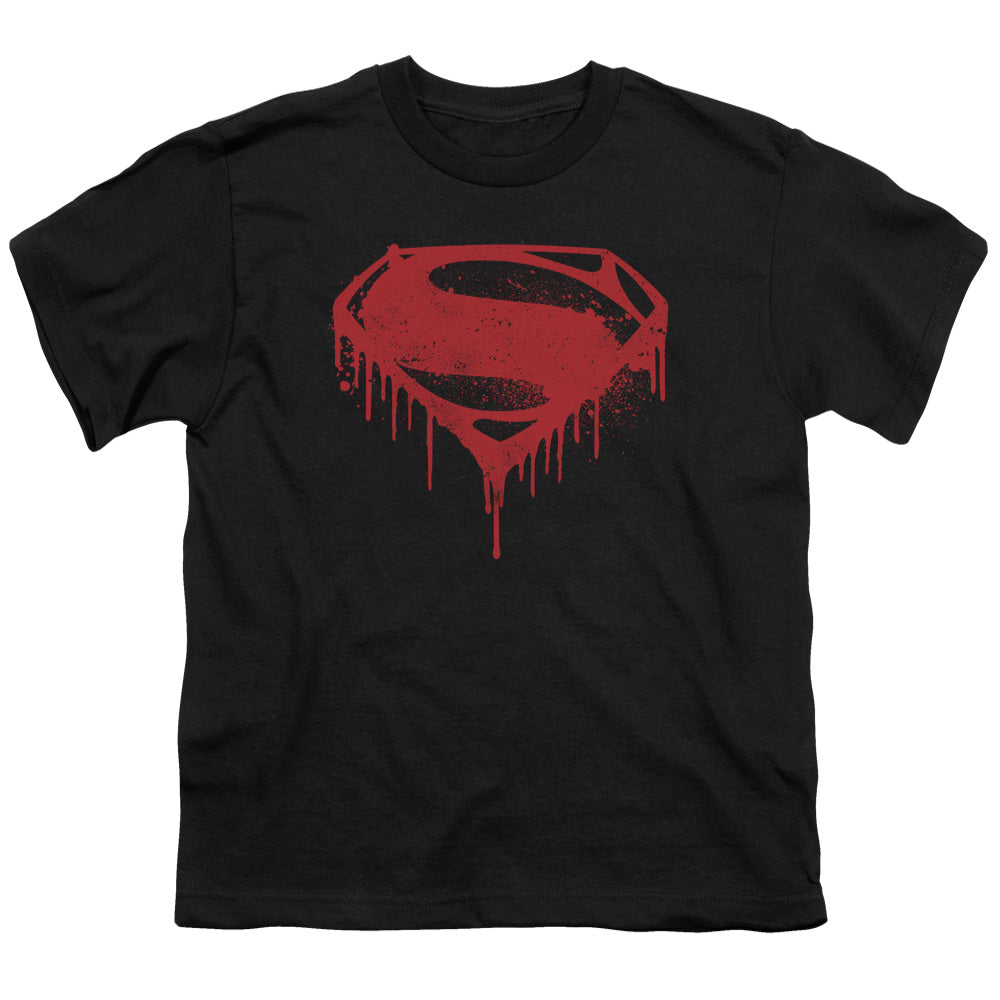 Batman v Superman Splattered Youth 18/1 100% Cotton Short-Sleeve T-Shirt