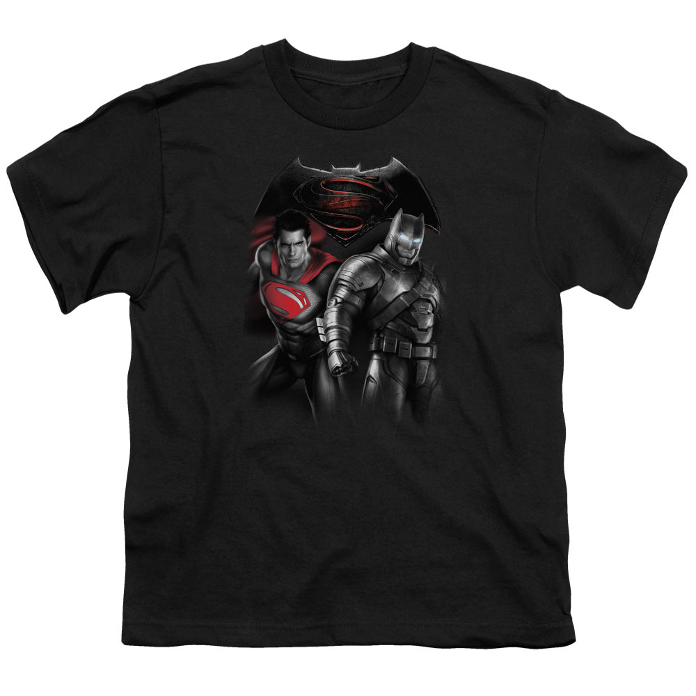 Batman v Superman Stand Off Youth 18/1 100% Cotton Short-Sleeve T-Shirt