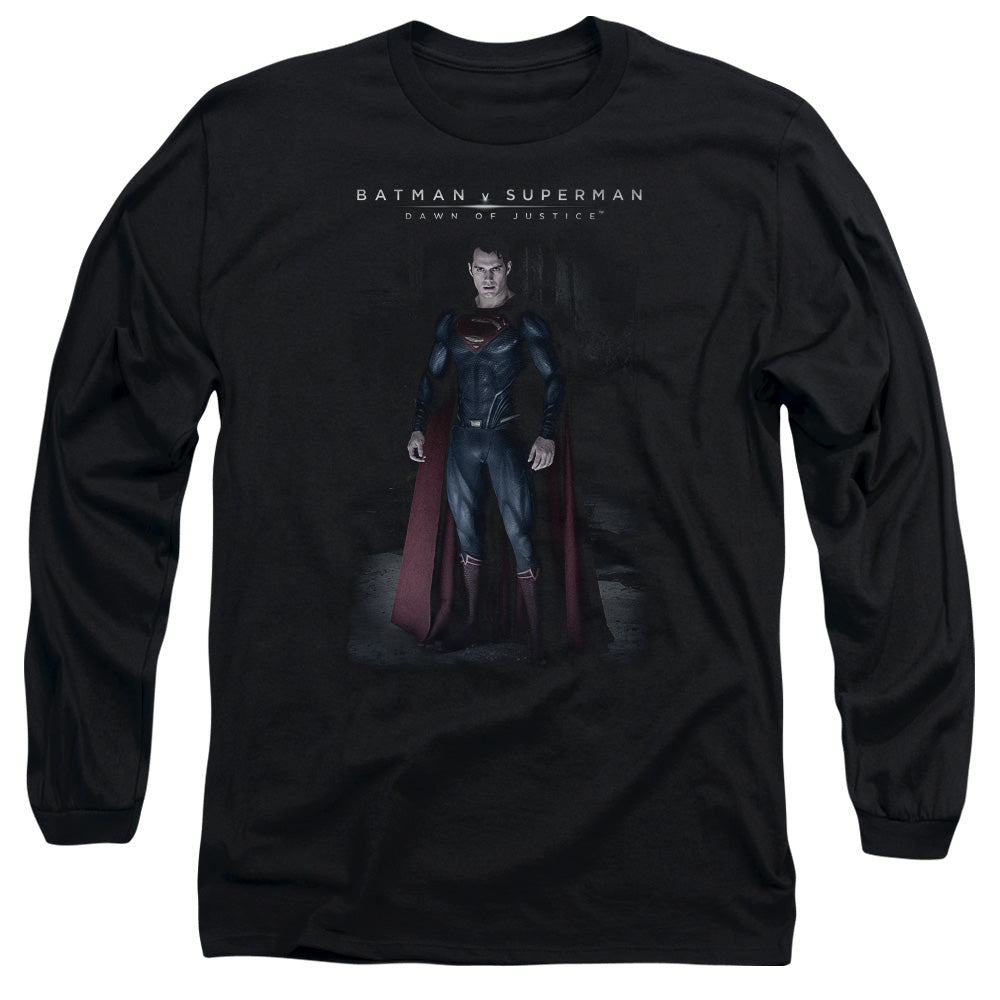Batman v Superman Stand Tall Men's 18/1 Cotton Long-Sleeve T-Shirt