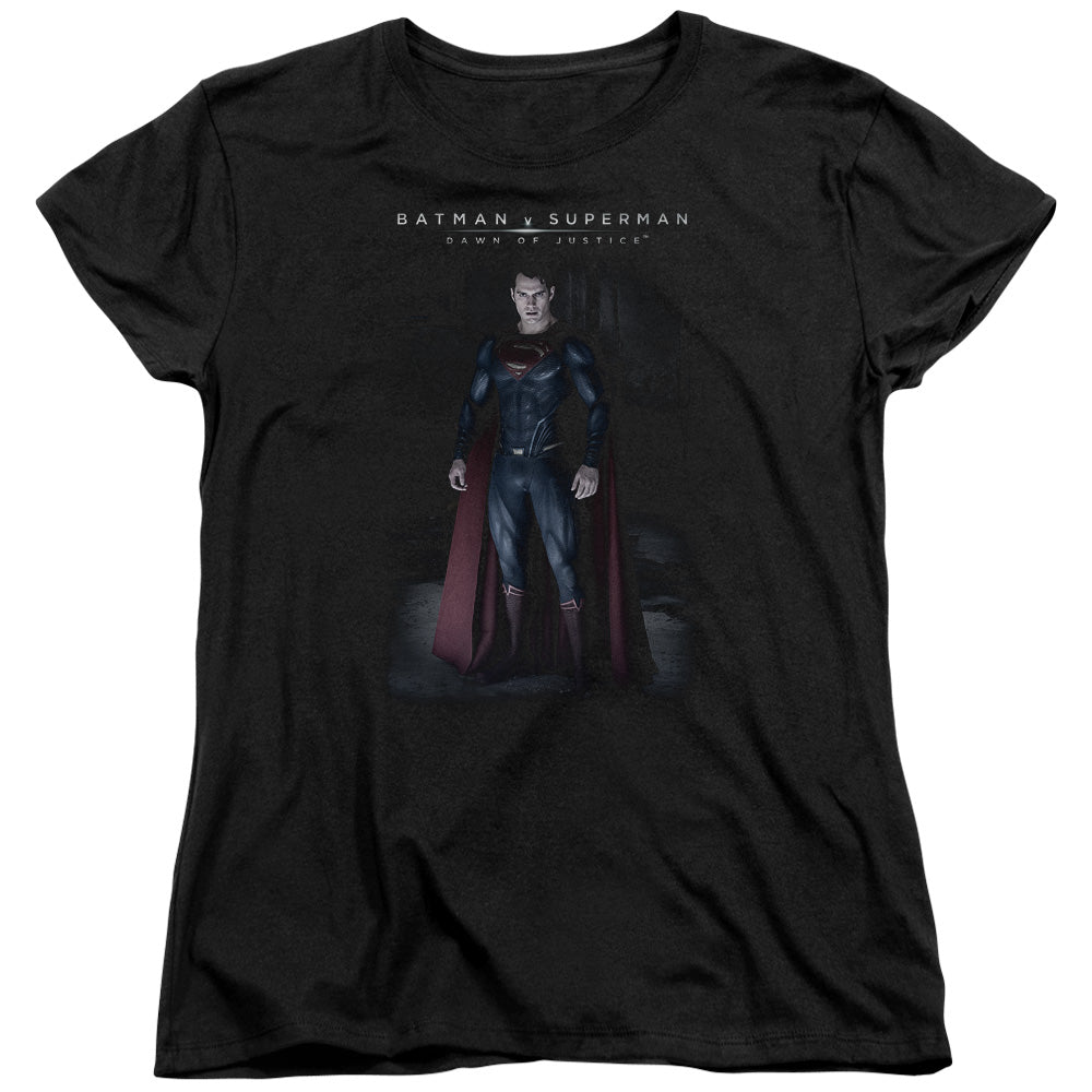 Batman v Superman Stand Tall Women's 18/1 Cotton Short-Sleeve T-Shirt