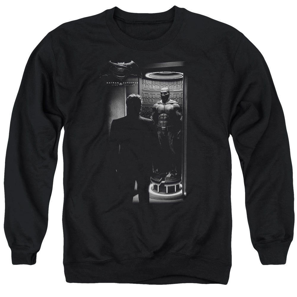Batman v Superman Suit Up Men's Crewneck 50 50 Poly Long-Sleeve T-Shirt